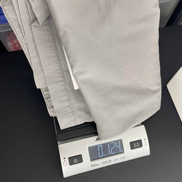 Dockers pants chinos women's 14 gray cotton light wash cropped comfortable - Picture 14 of 15